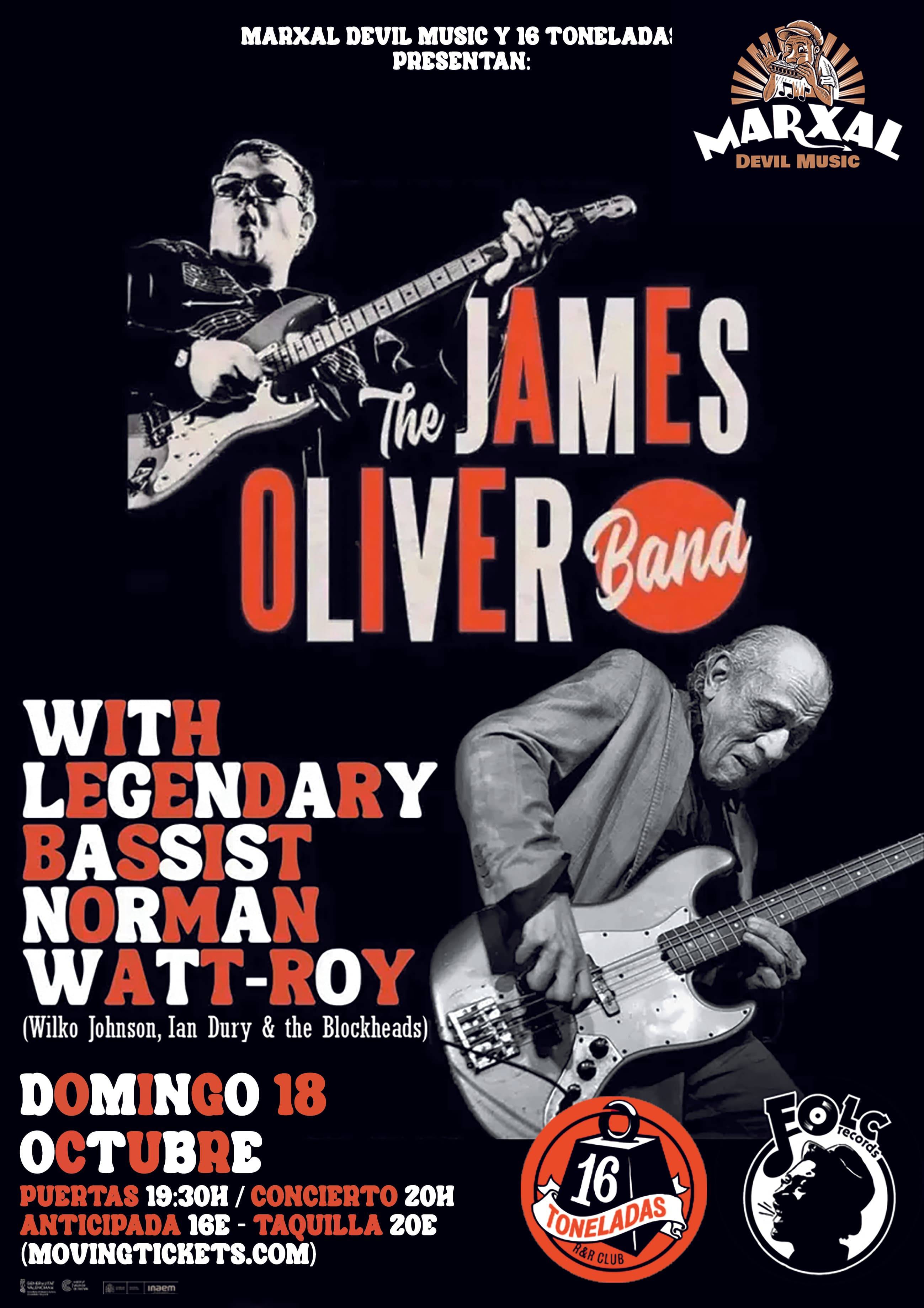 THE JAMES OLIVER BAND FEAT NORMAN WATT-ROY