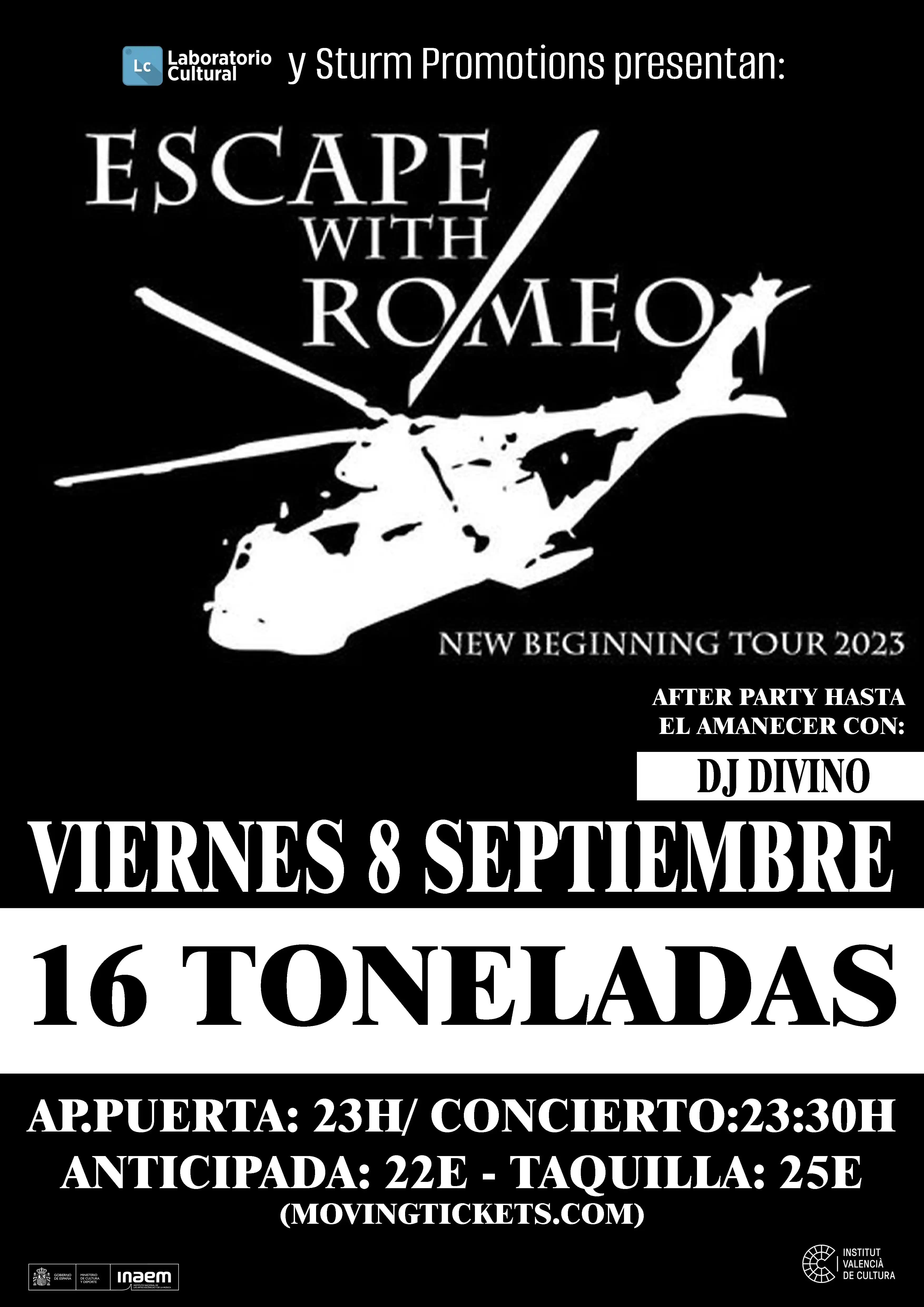 ESCAPE WITH ROMEO + EL AMANTE VIRGEN + DJ DIVINO