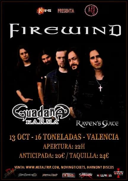 FIREWIND + GUADAÑA + RAVEN'S GATE
