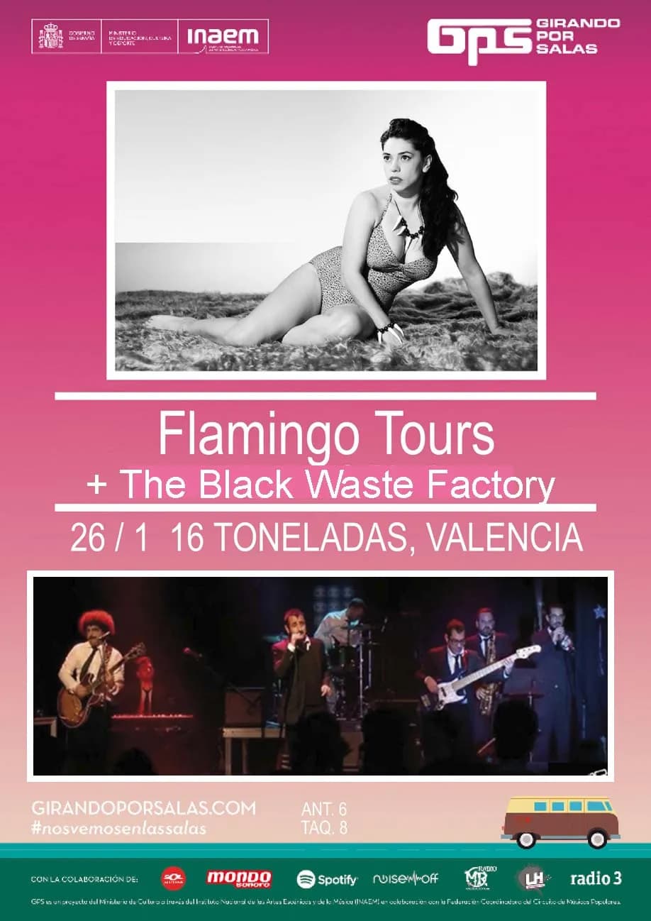 FLAMINGO TOURS + THE BLACK WASTE FACTORY