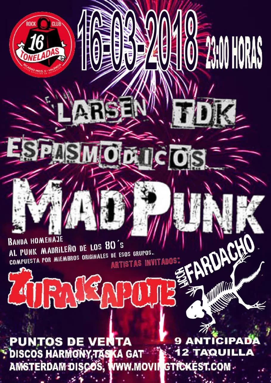 MADPUNK + ZURAKAPOTE + LICOR DE FARDACHO