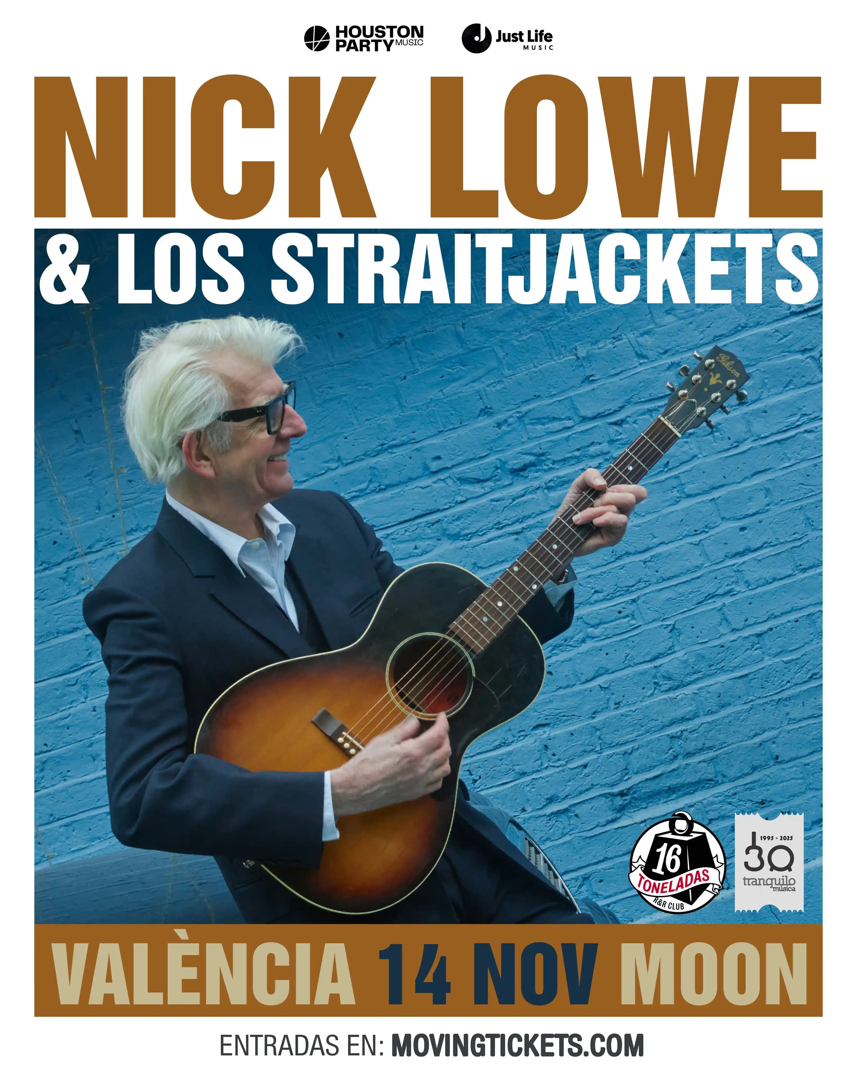 NICK LOWE + THE STRAITJACKETS  (SALA MOON - VLC)