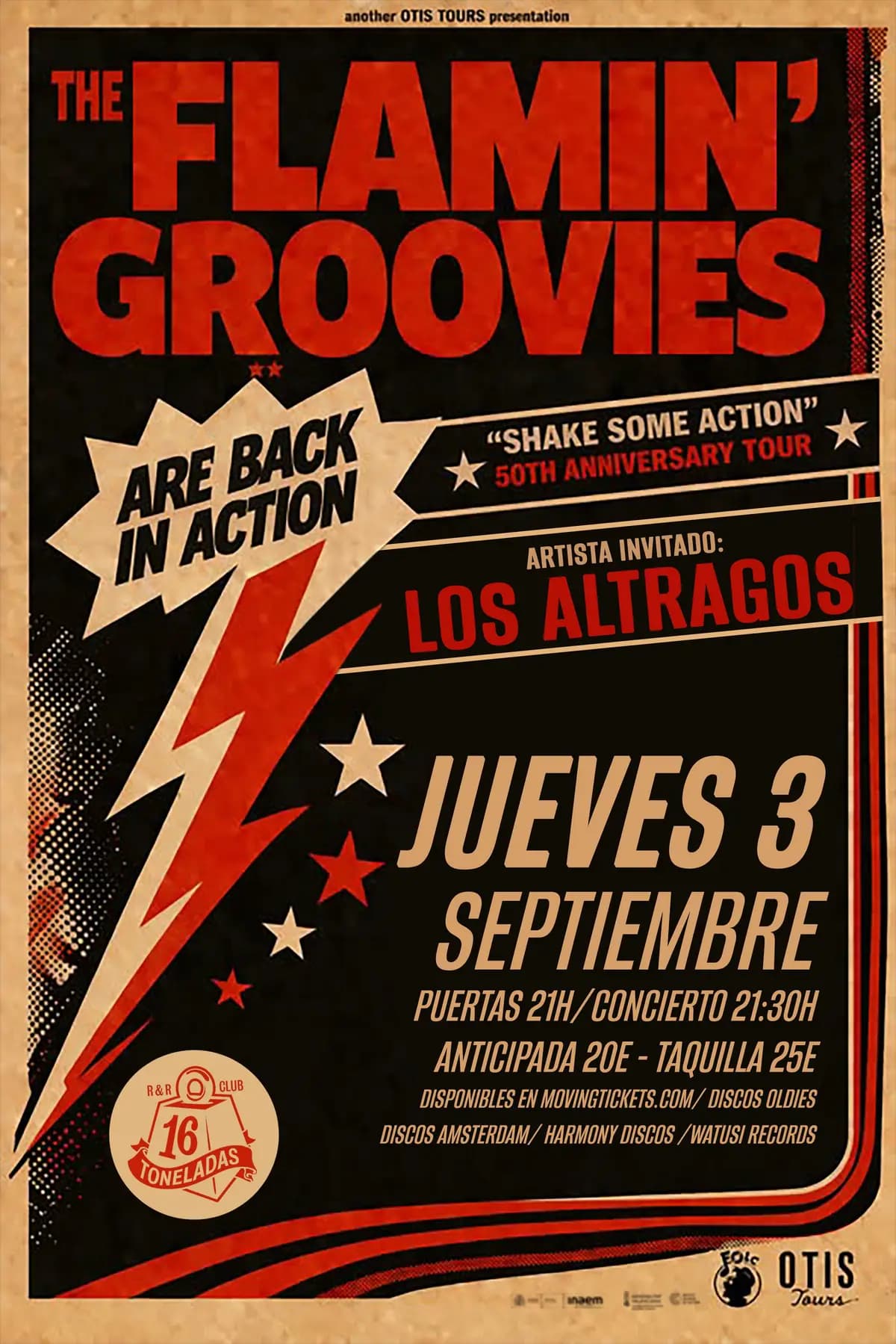 THE FLAMIN' GROOVIES + LOS ALTRAGOS