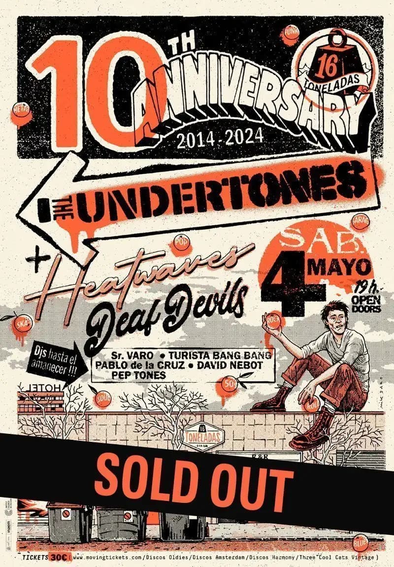 10 ANIVERSARIO: THE UNDERTONES + HEATWAVES + DEAF DEVILS