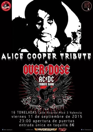 ALICE COOPER TRIBUTE BAND & OVERDOSE (TRIBUTO AC/DC)