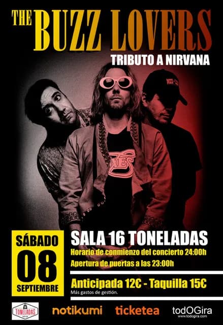 THE BUZZ LOVERS - TRIBUTO NIRVANA