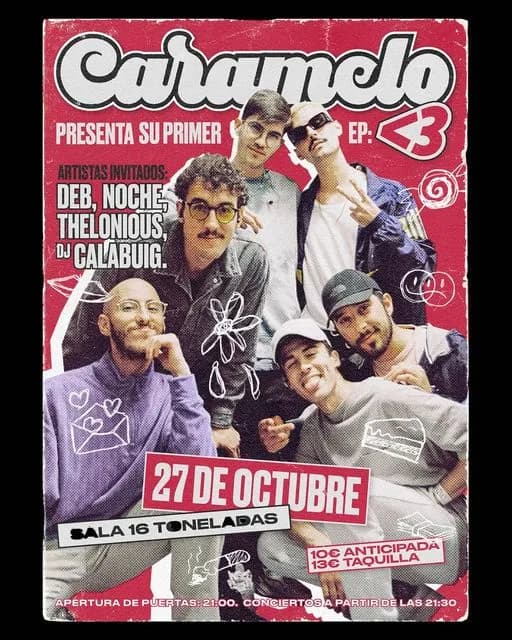 CARAMELO + DEB + NOCHE +THELONIUS + DJ CALABUIG