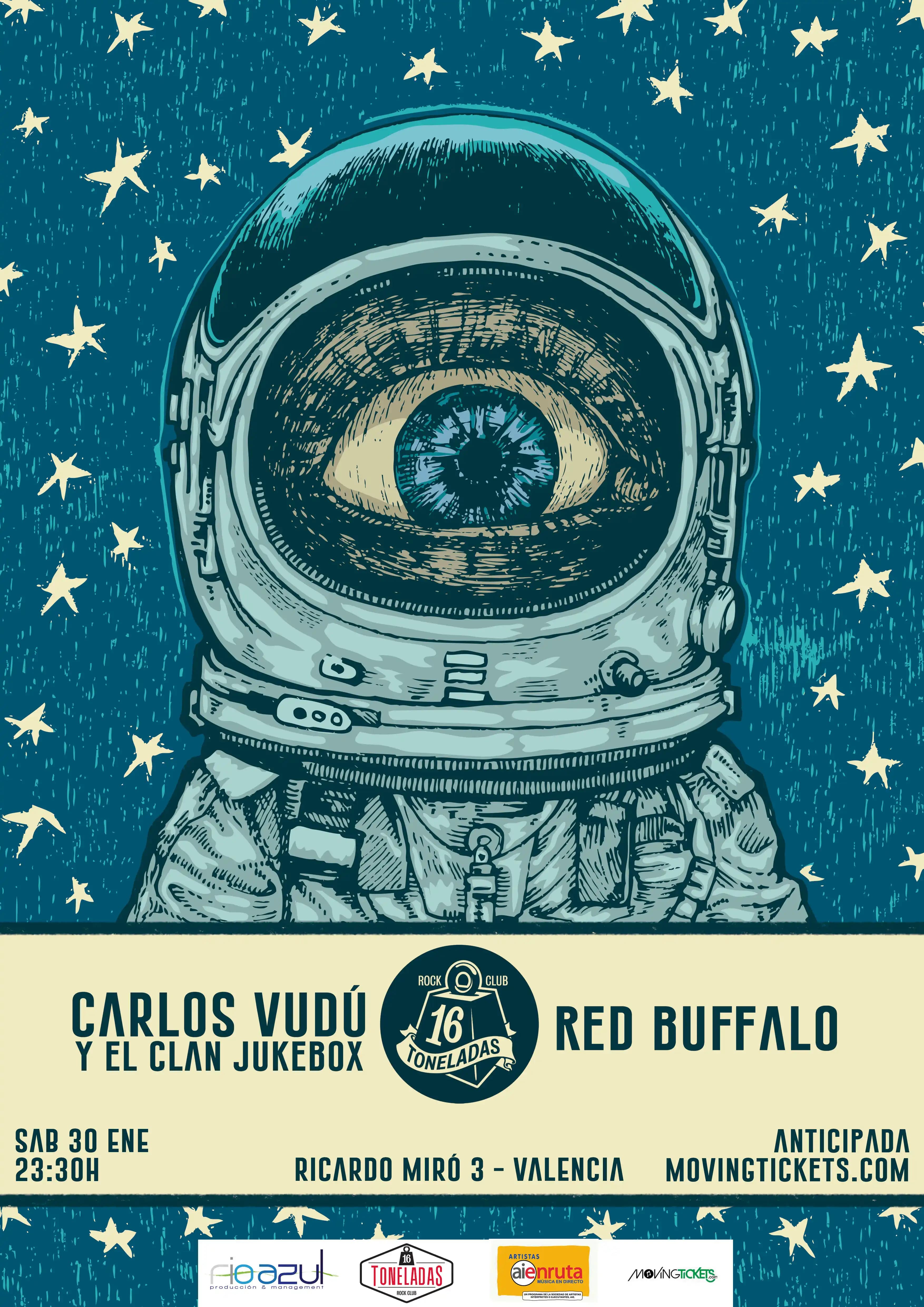 CARLOS VUDÚ Y EL CLAN JUKEBOX + RED BUFFALO
