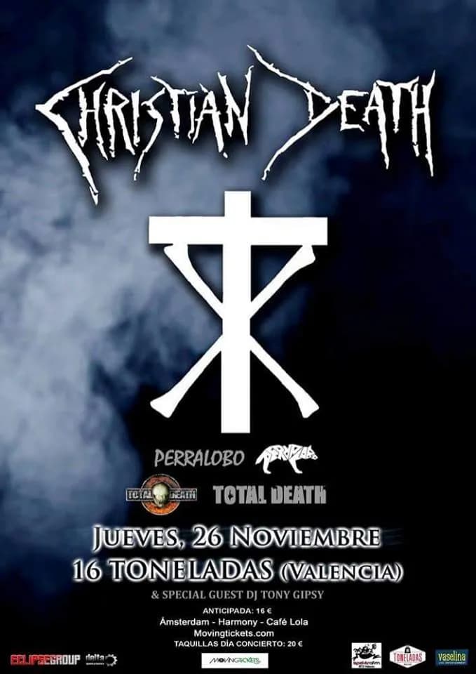 CHRISTIAN DEATH + TOTAL DEATH + PERRALOBO