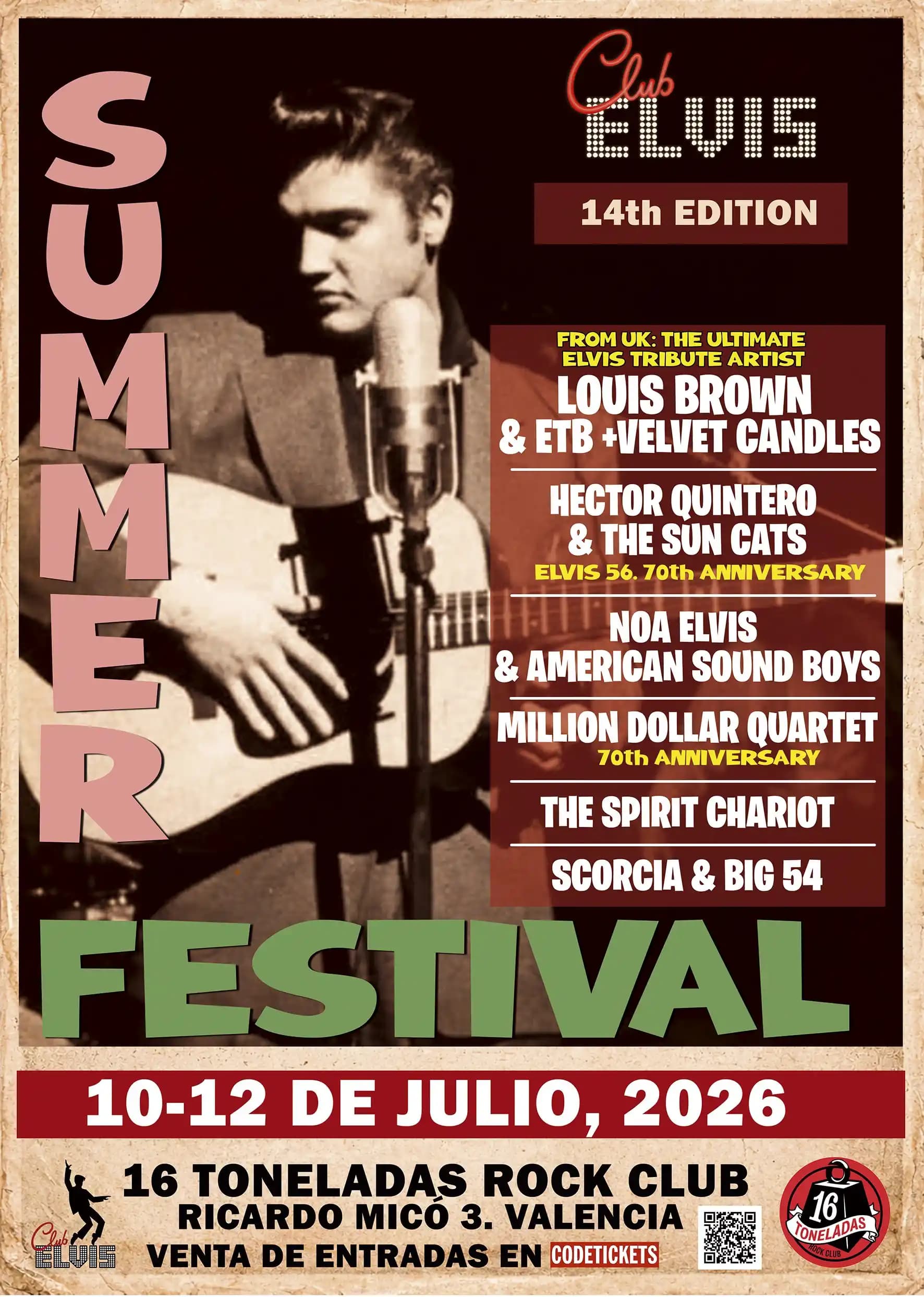 CLUB ELVIS SUMMER FESTIVAL 2026 - 14TH EDITION