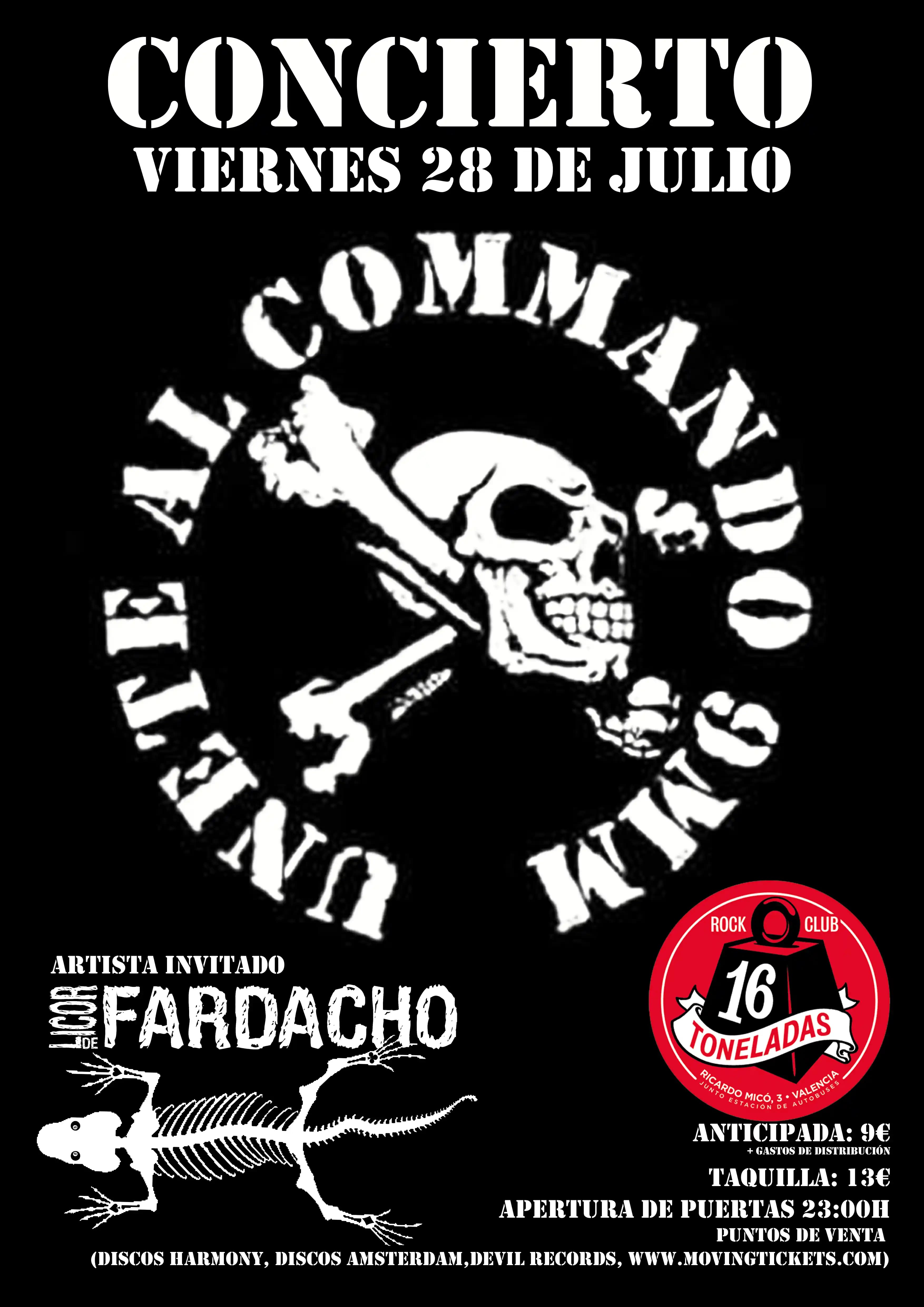 COMMANDO 9mm + LICOR DE FARDACHO