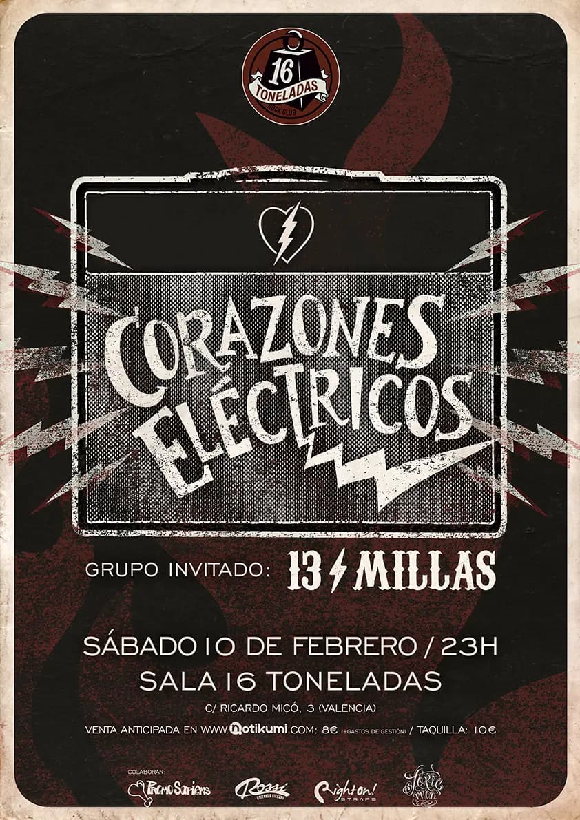 CORAZONES ELÉCTRICOS + 13 MILLAS