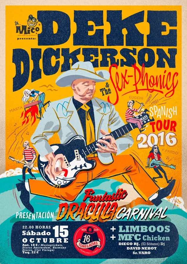 DEKE DICKERSON &THE SEX-PHONICS +LIMBOOS +MFC Chicken