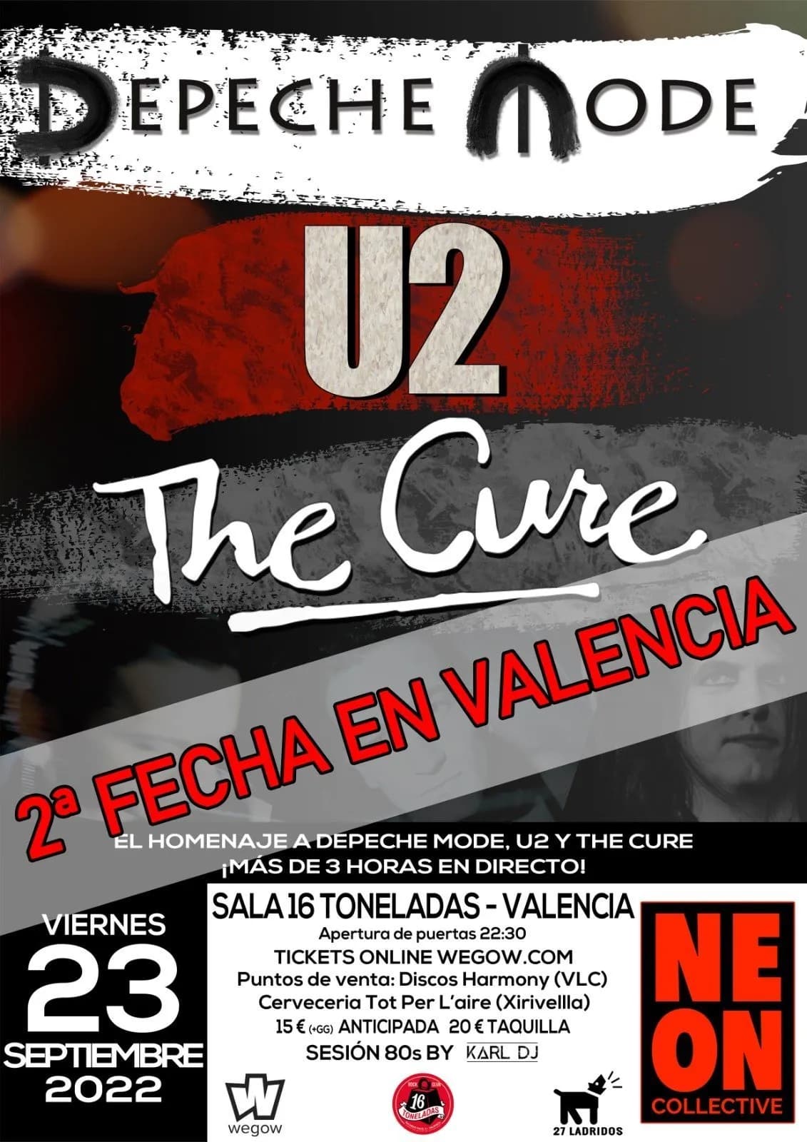 DEPECHE MODE, U2 & THE CURE TRIBUTE BY NEON COLLECTIVE