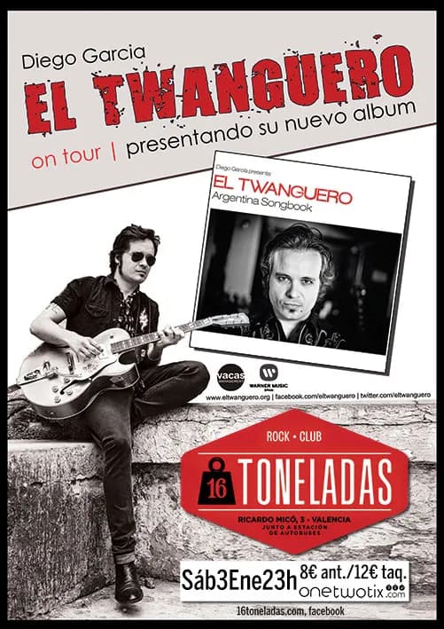 DIEGO GARCÍA "EL TWANGUERO” + artistas invitados: SOTOS + ISMA ROMERO