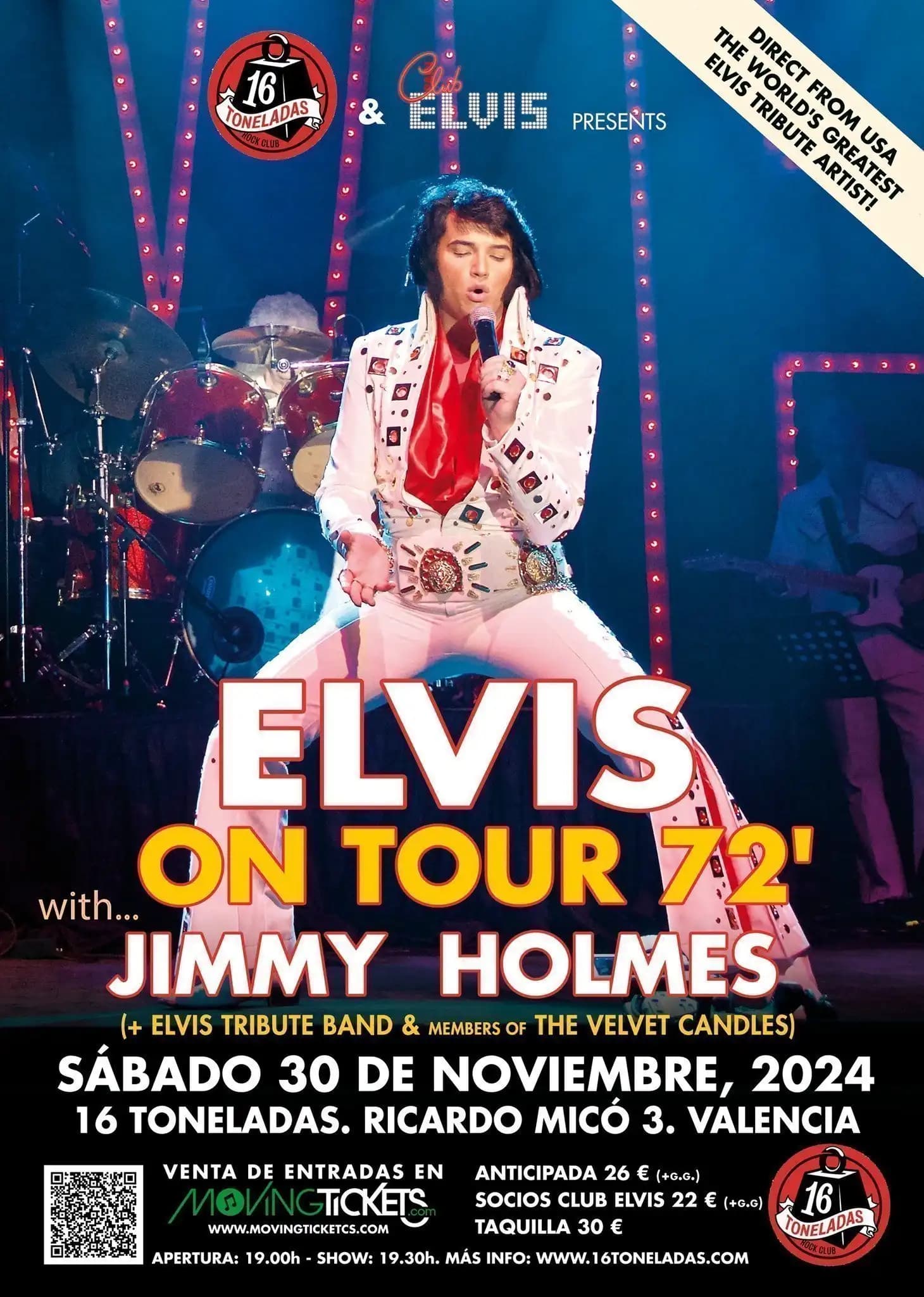 ELVIS ON TOUR 72' CON JIMMY HOLMES