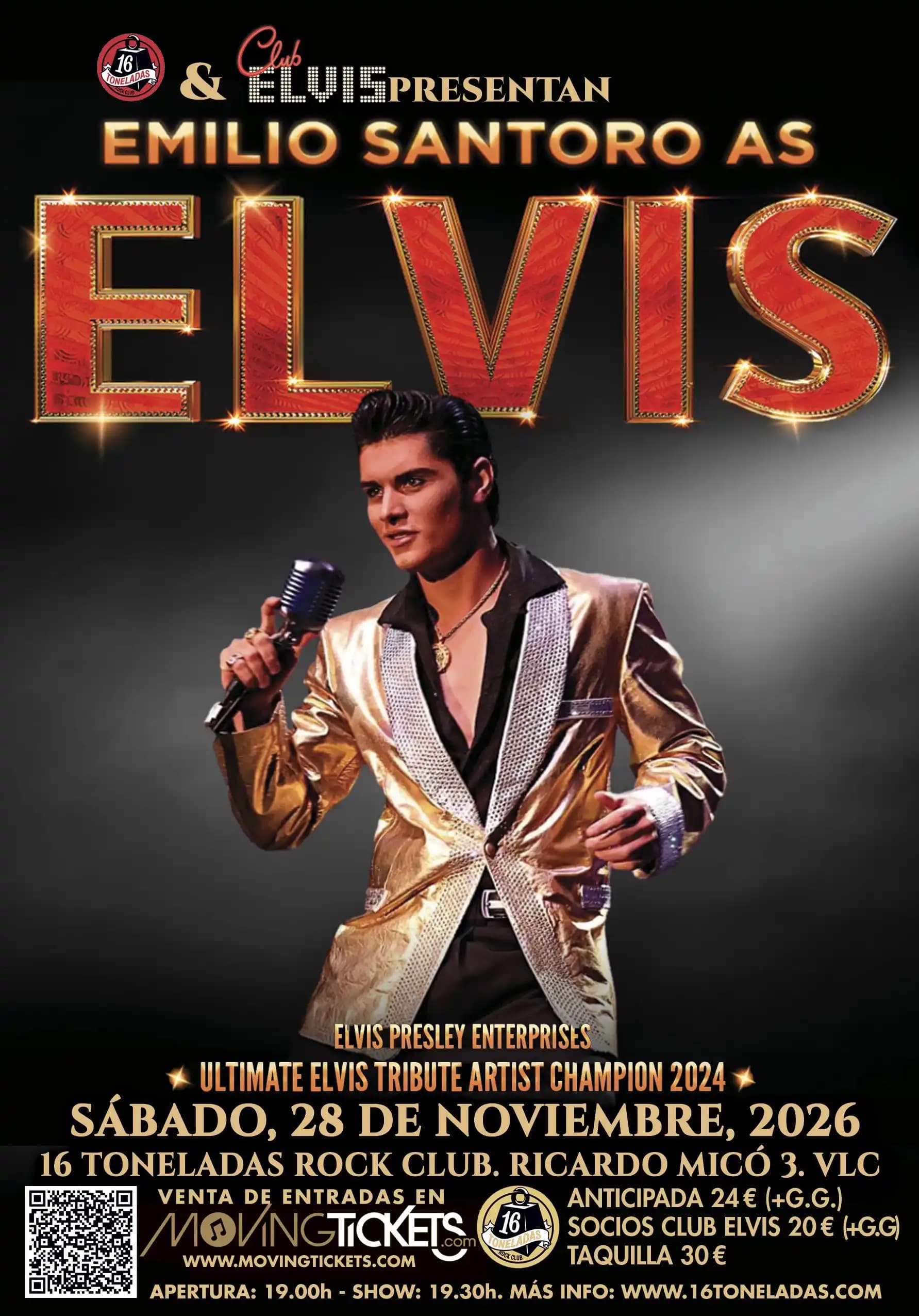 EMILIO SANTORO AS ELVIS. THE ULTIMATE TRIBUTE EXPERIENCE