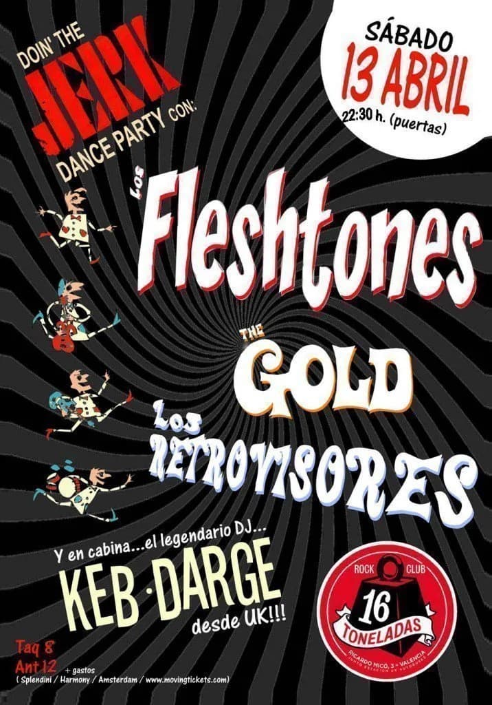 THE FLESHTONES + LOS RETROVISORES + THE GOLD