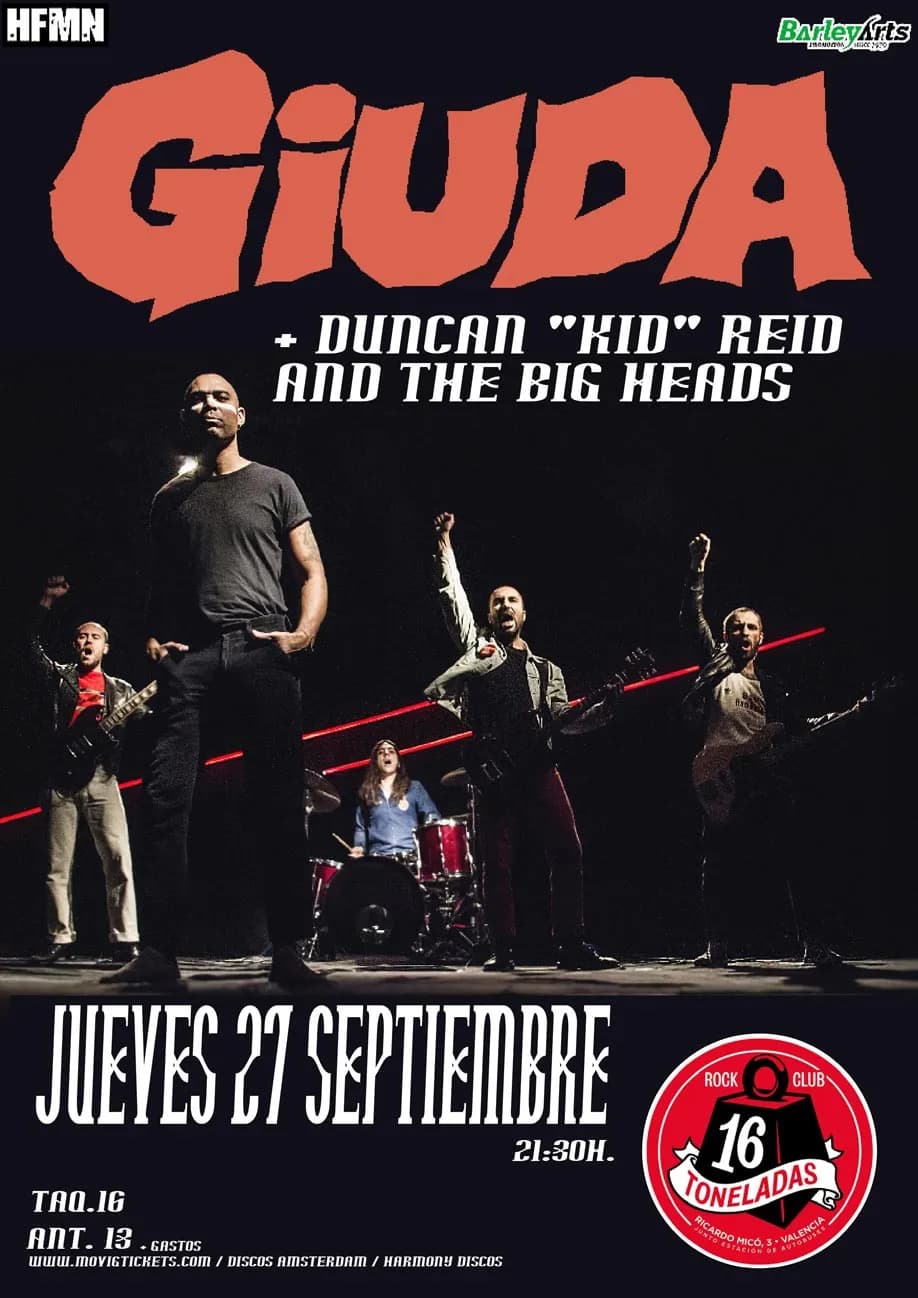 GIUDA + DUNCAN “KID” REID AND THE BIG HEADS
