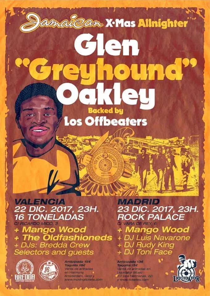GLENROY OAKLEY “Greyhound” + LOS OFFBEATERS