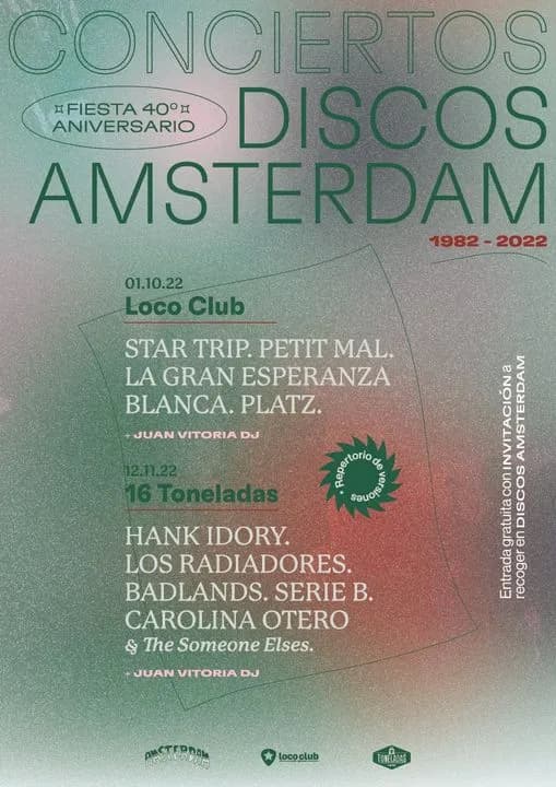 HANK IDORY + BADLANDS + LOS RADIADORES + SERIEB + CAROLINA OTERO & THE SOMEONE ELSES