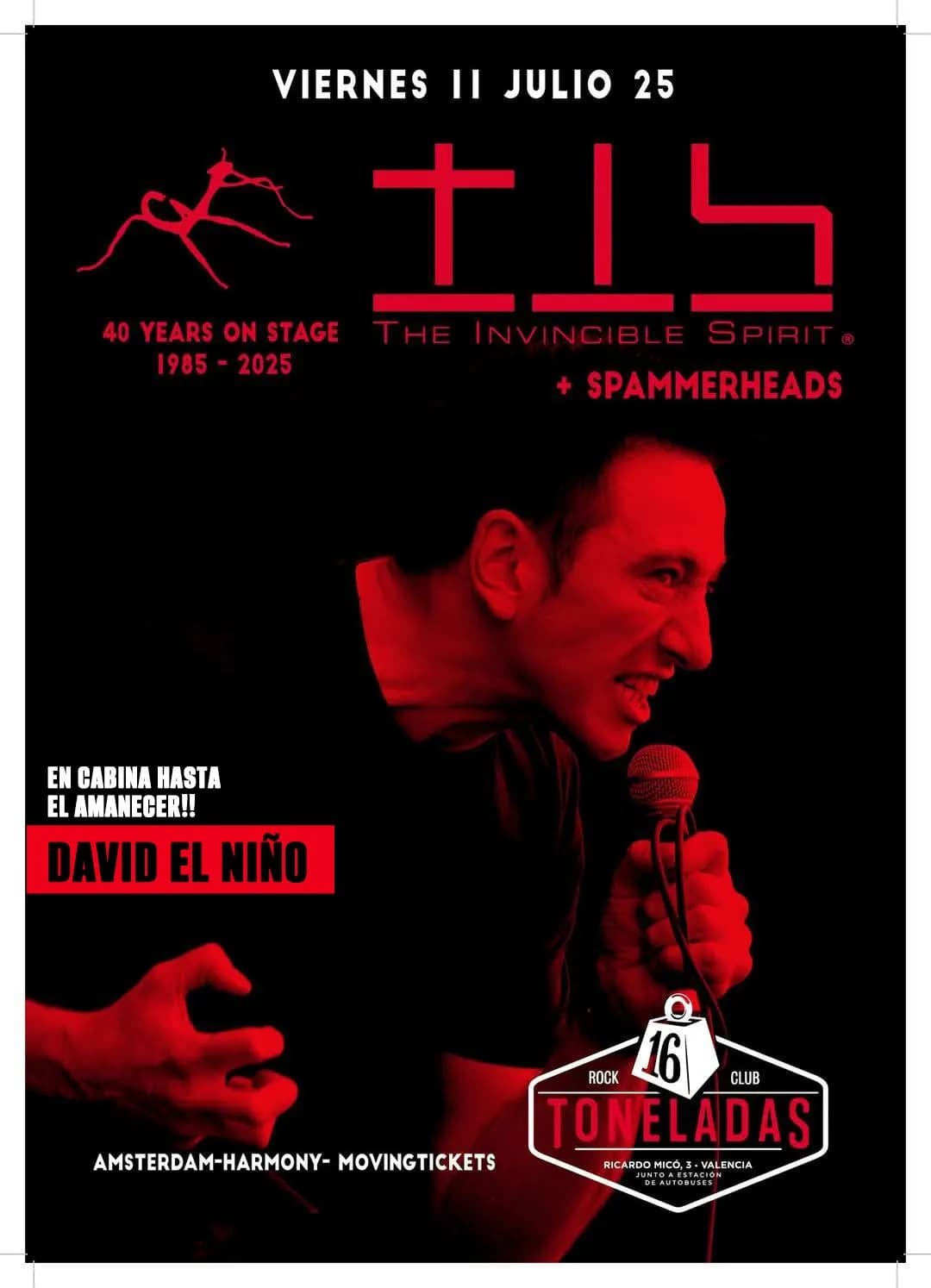 INVINCIBLE SPIRIT + SPAMMERHEADS + DAVID EL NIÑO DJ SET