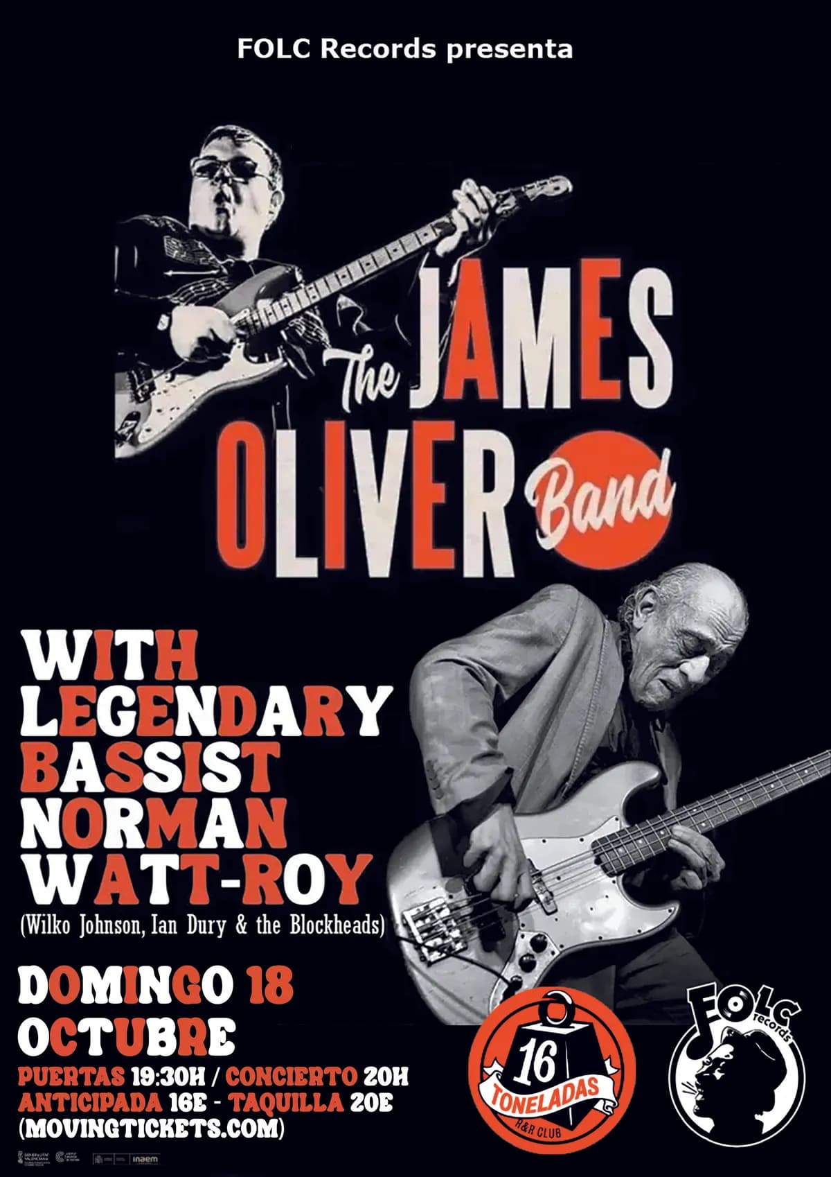 THE JAMES OLIVER BAND FEAT NORMAN WATT-ROY