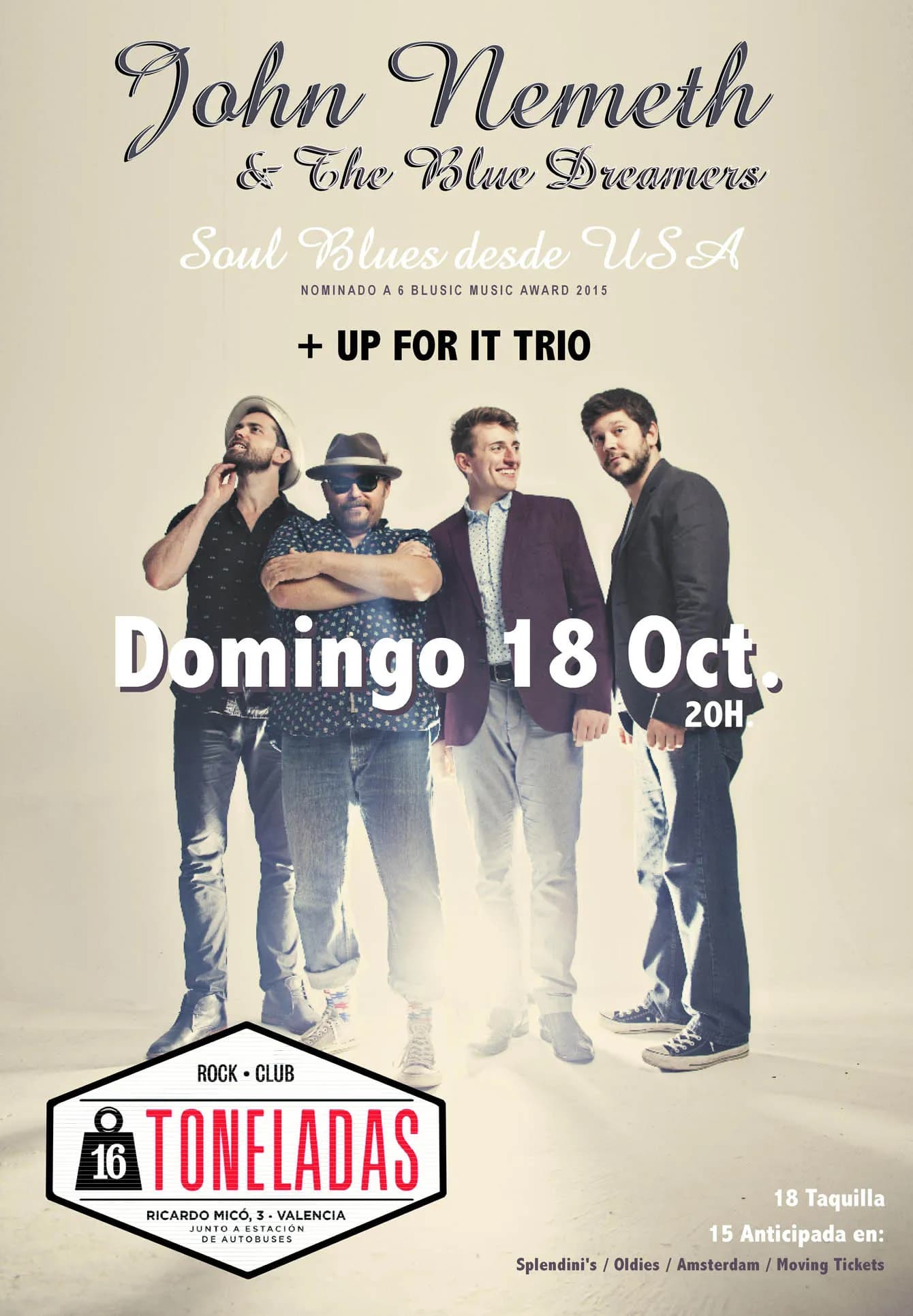 JOHN NEMETH & THE BLUE DREAMERS + UP FOR IT TRIO