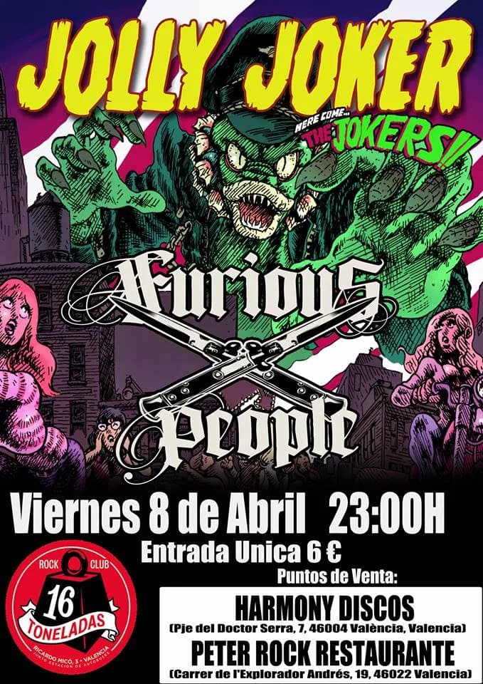 JOLLY JOKER + FURIOUS PEOPLE