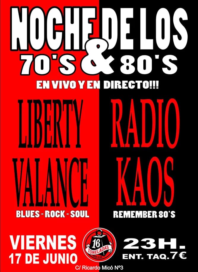 LIBERTY VALANCE BAND + RADIO KAOS