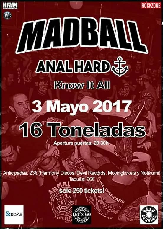 MADBALL + ANAL HARD + KNOW IT ALL