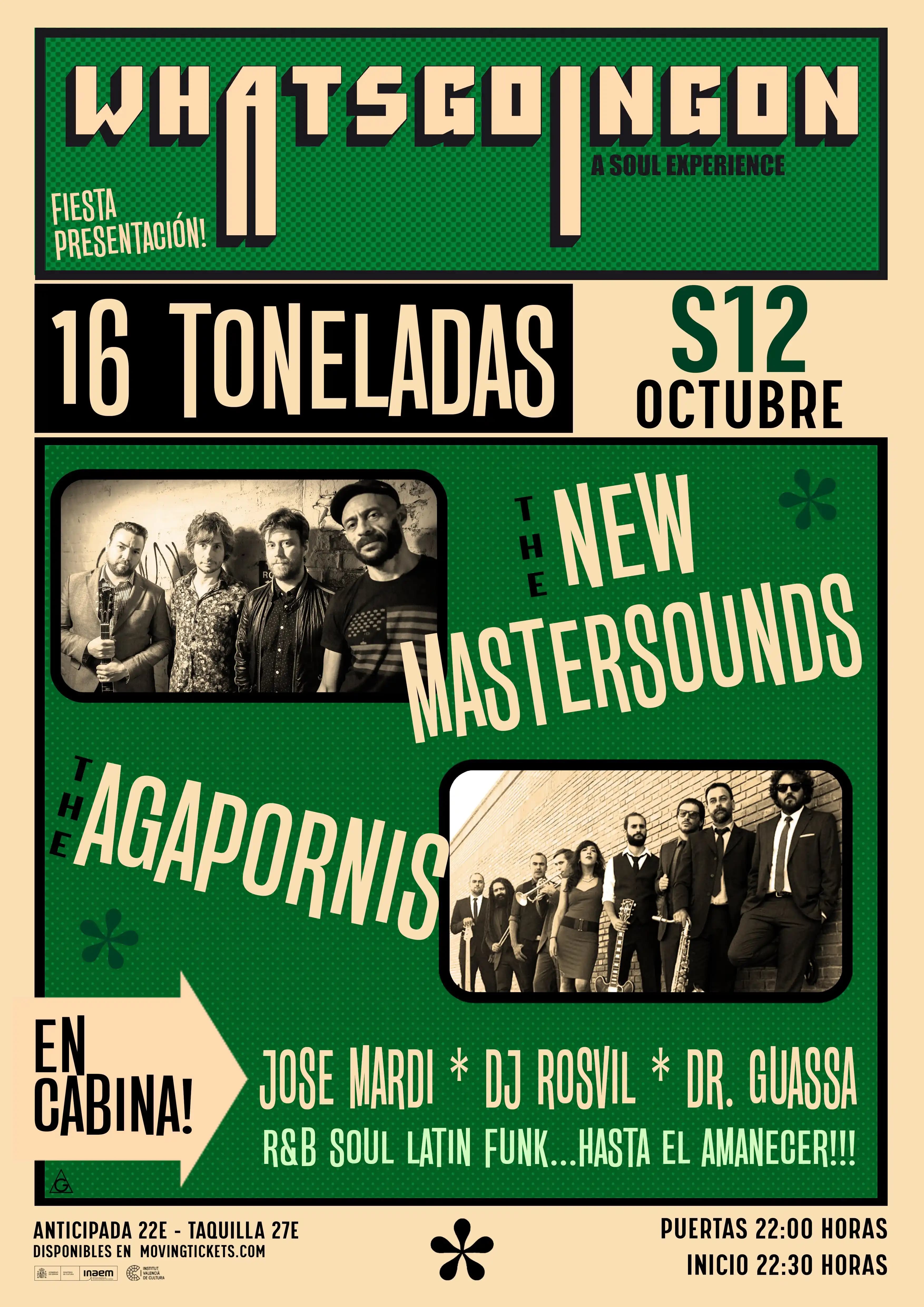 THE NEW MASTERSOUNDS + THE AGAPORNIS