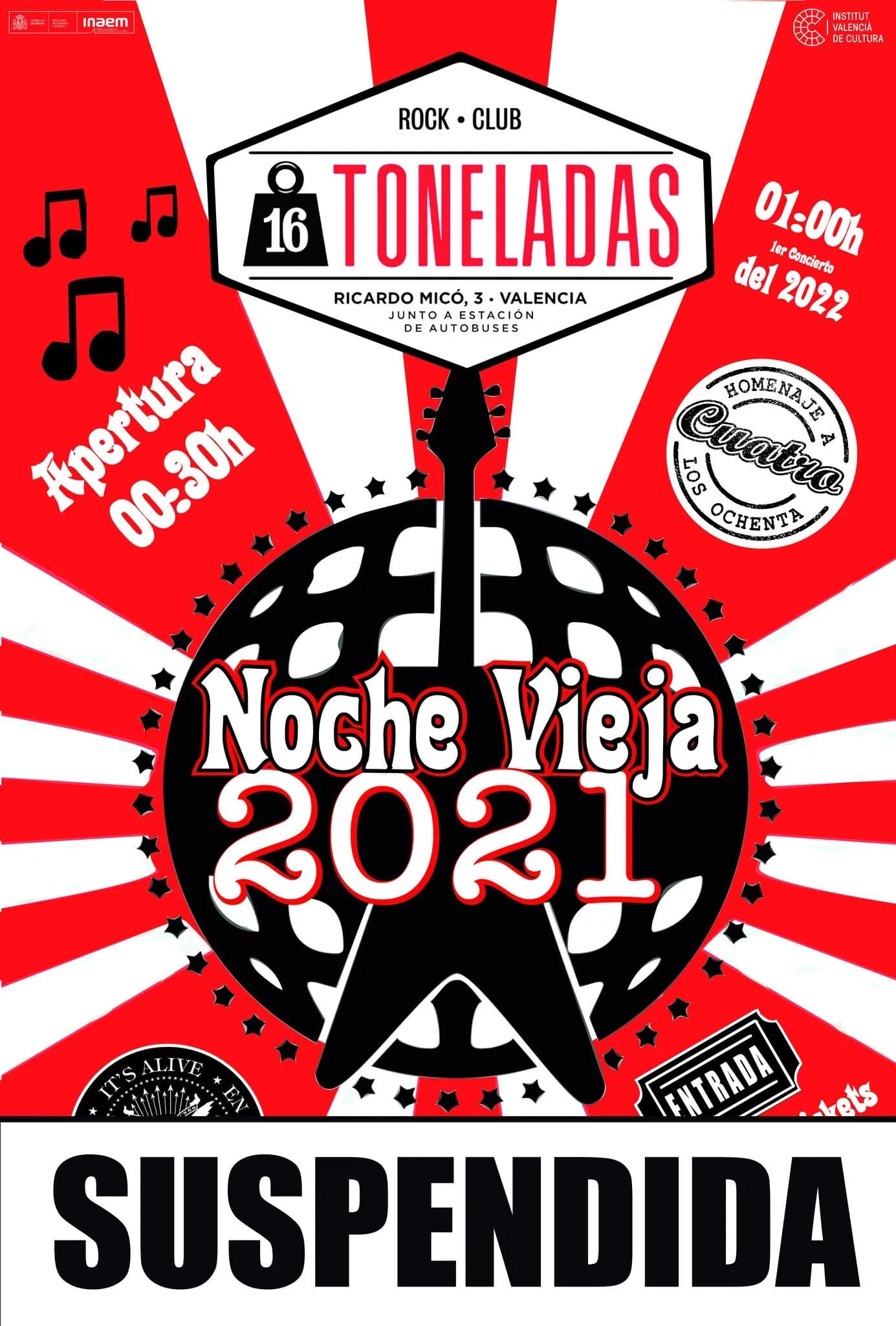 NOCHEVIEJA 2021 en 16Toneladas – Valencia