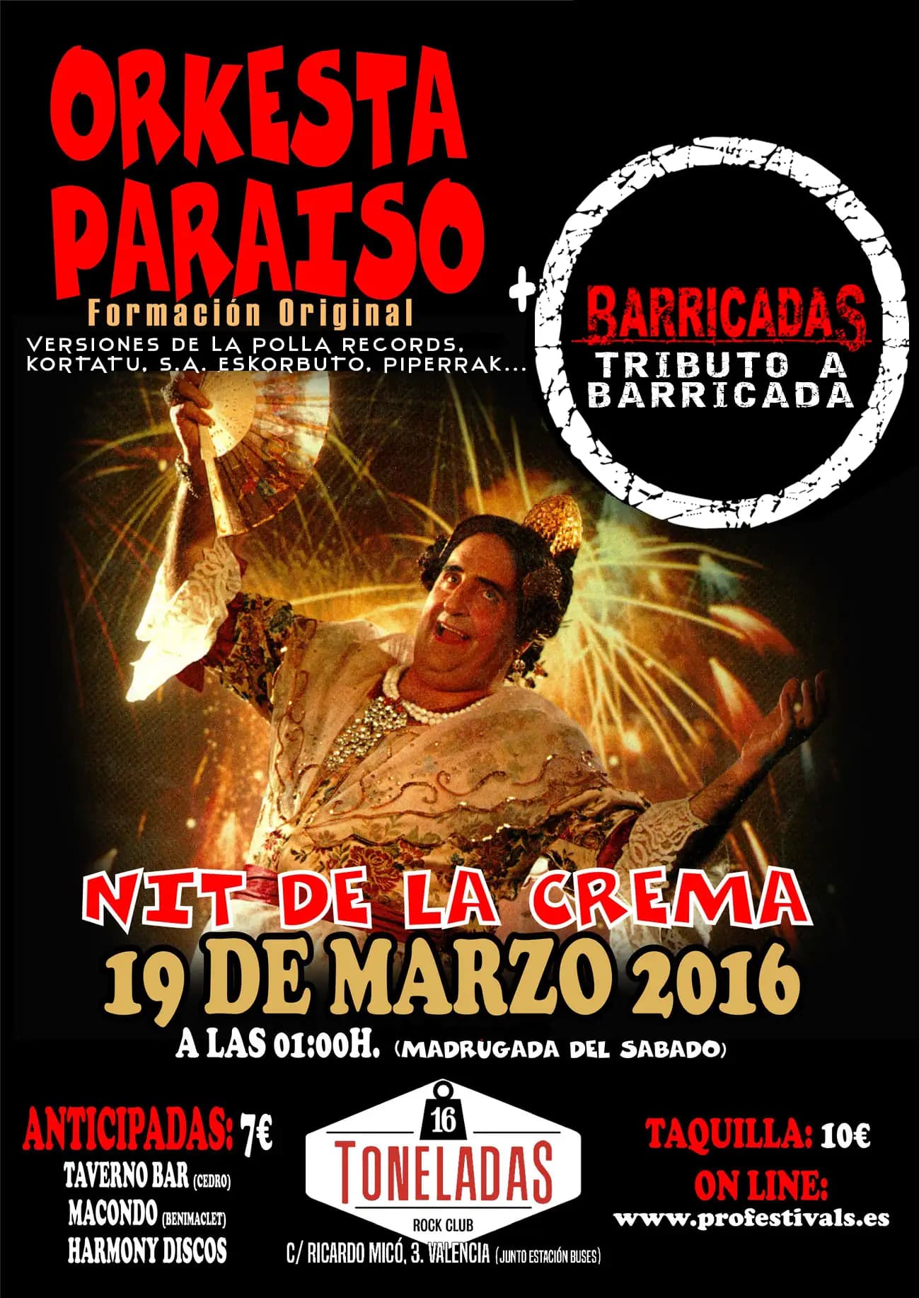 ORKESTA PARAISO +BarricadaS (Tributo BARRICADA)