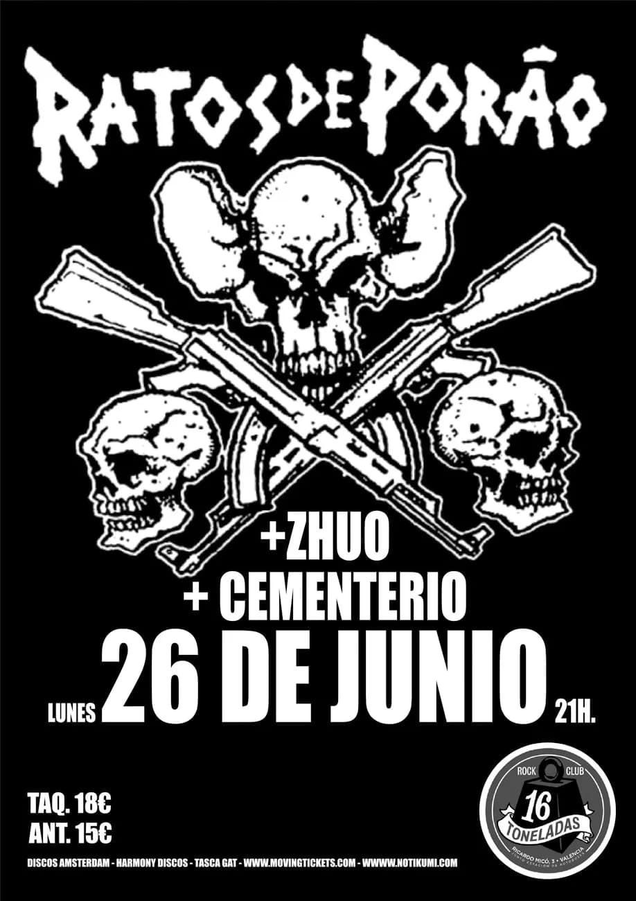 RATOS DE PORÁO + ZHUO + CEMENTERIO