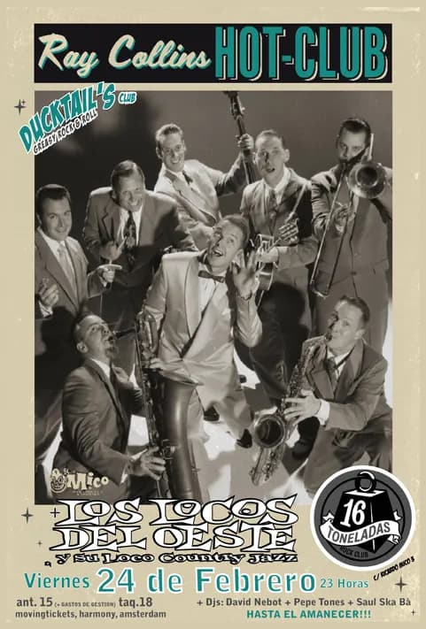 RAY COLLINS HOT CLUB + LOS LOCOS DEL OESTE