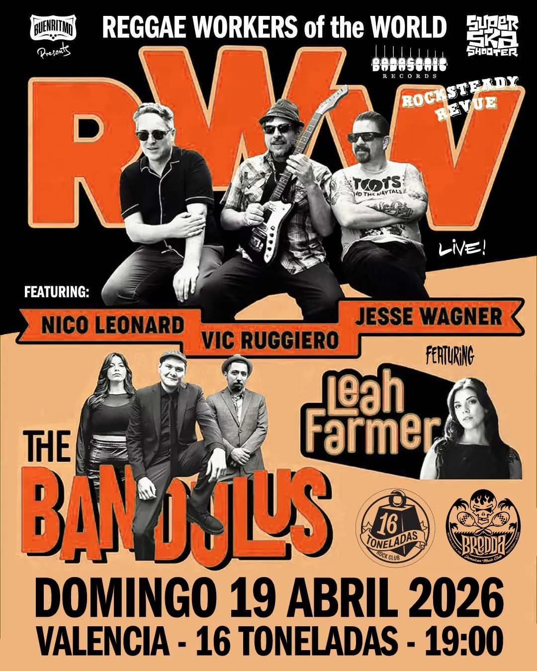 REGGAE WORKERS OF THE WORLD + THE BANDULUS