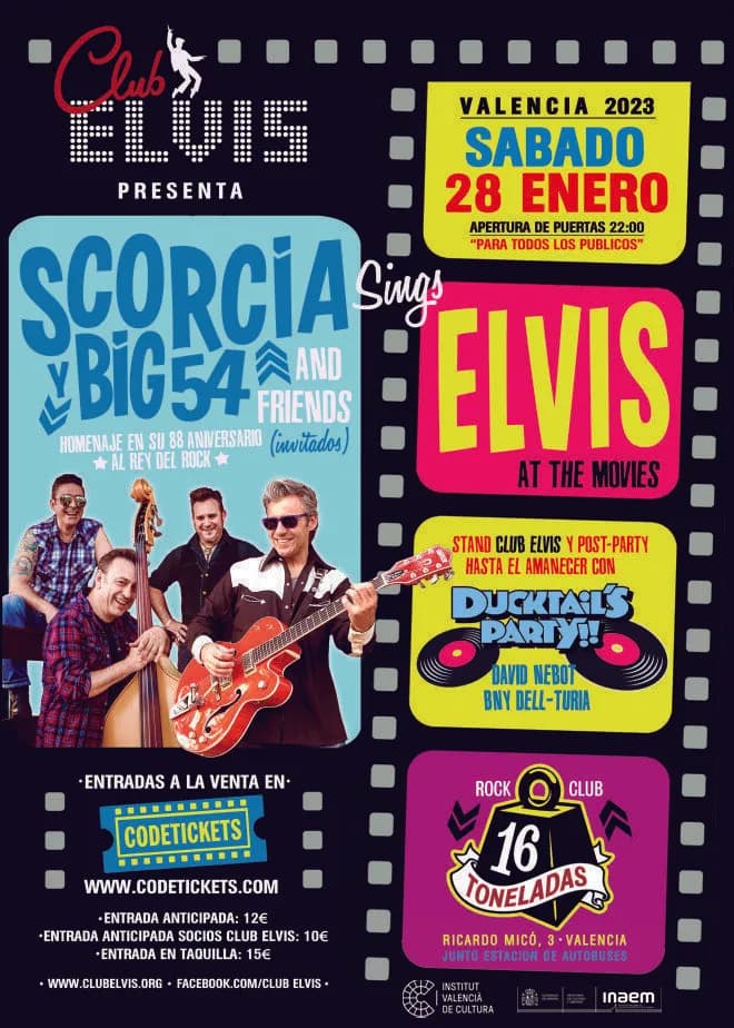 SCORCIA Y BIG 54 SINGS ELVIS AT THE MOVIES