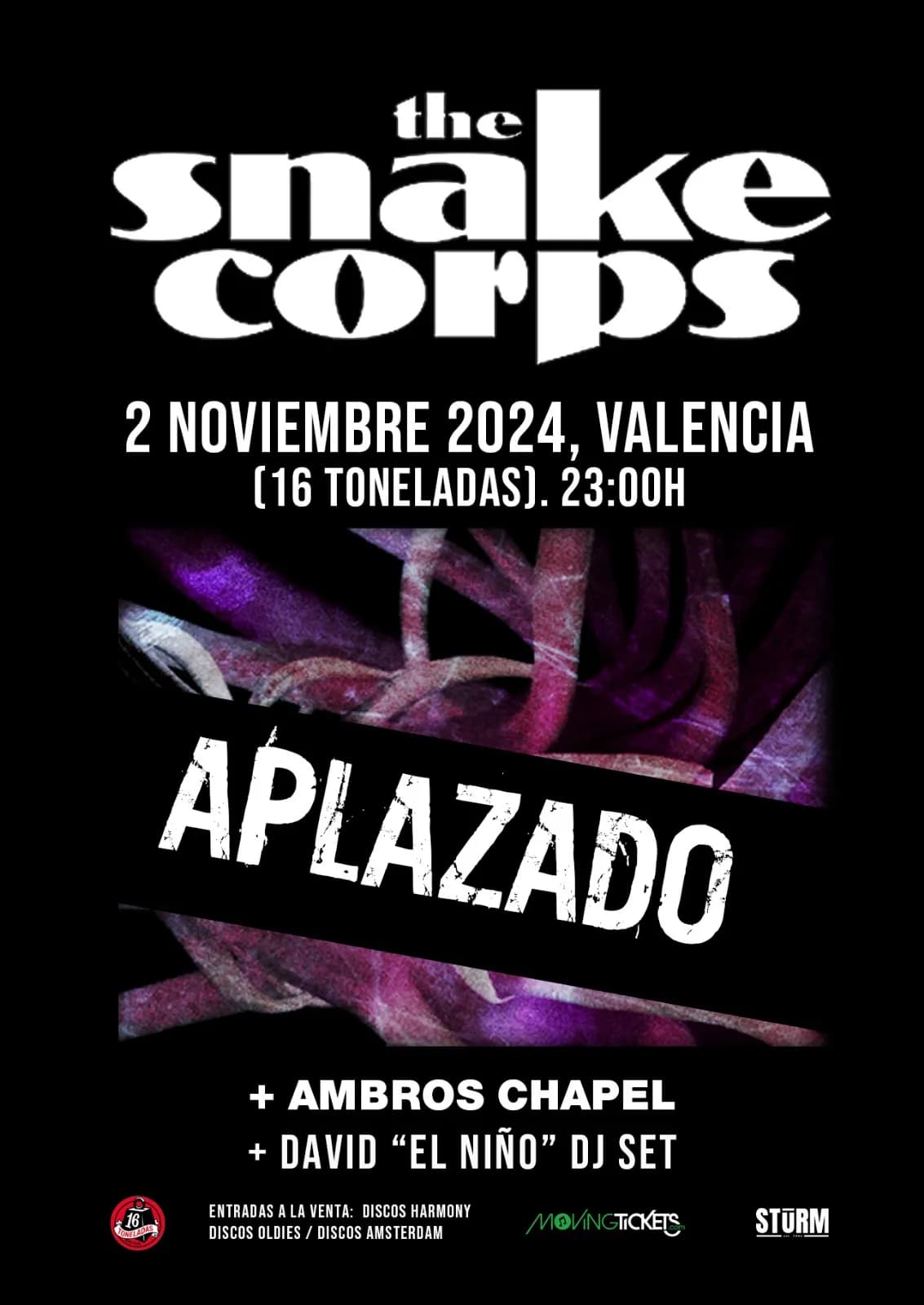 THE SNAKE CORPS + AMBROS CHAPEL + DAVID "EL NIÑO" DJ SET