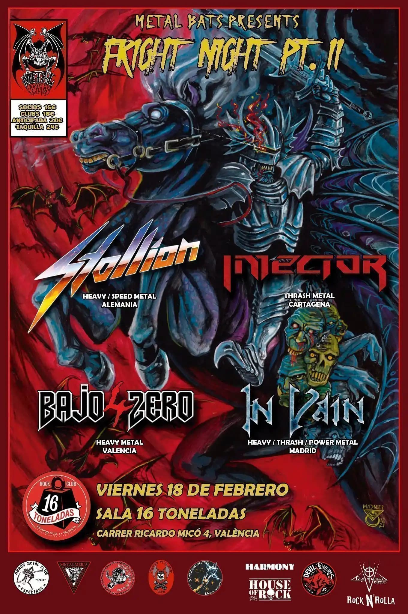 STALLION + INJECTOR + 4 BAJO ZERO + IN VAIN