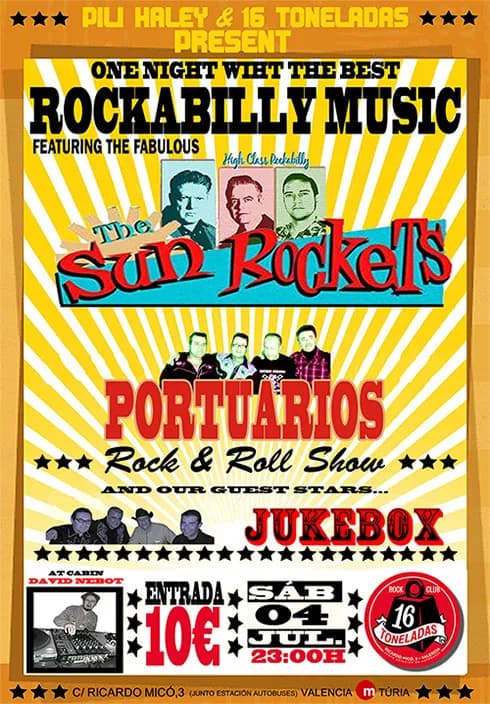 THE SUN ROCKETS+ PORTUARIOS+ JUKE BOX