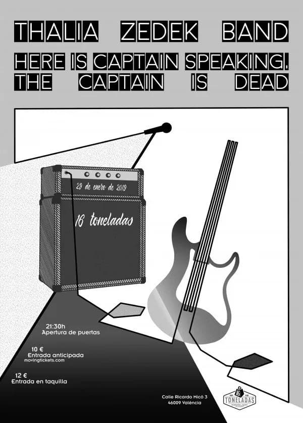 THALIA ZEDEK BAND + HERE THE CAPTAIN SPEAKING, THE CAPTAIN IS DEAD