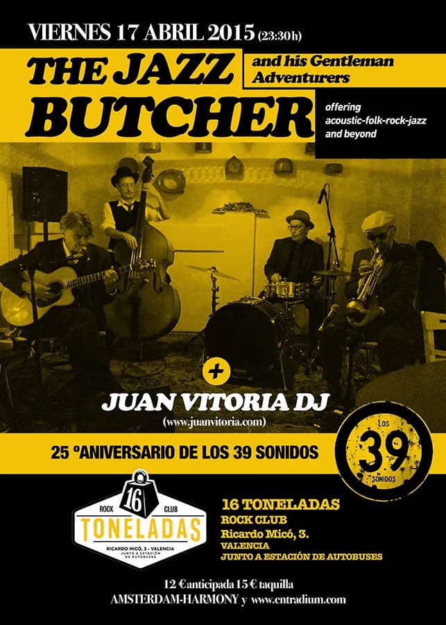 THE JAZZ BUTCHER AND HIS GENTLEMAN ADVENTURERS + juan vitoria DJ