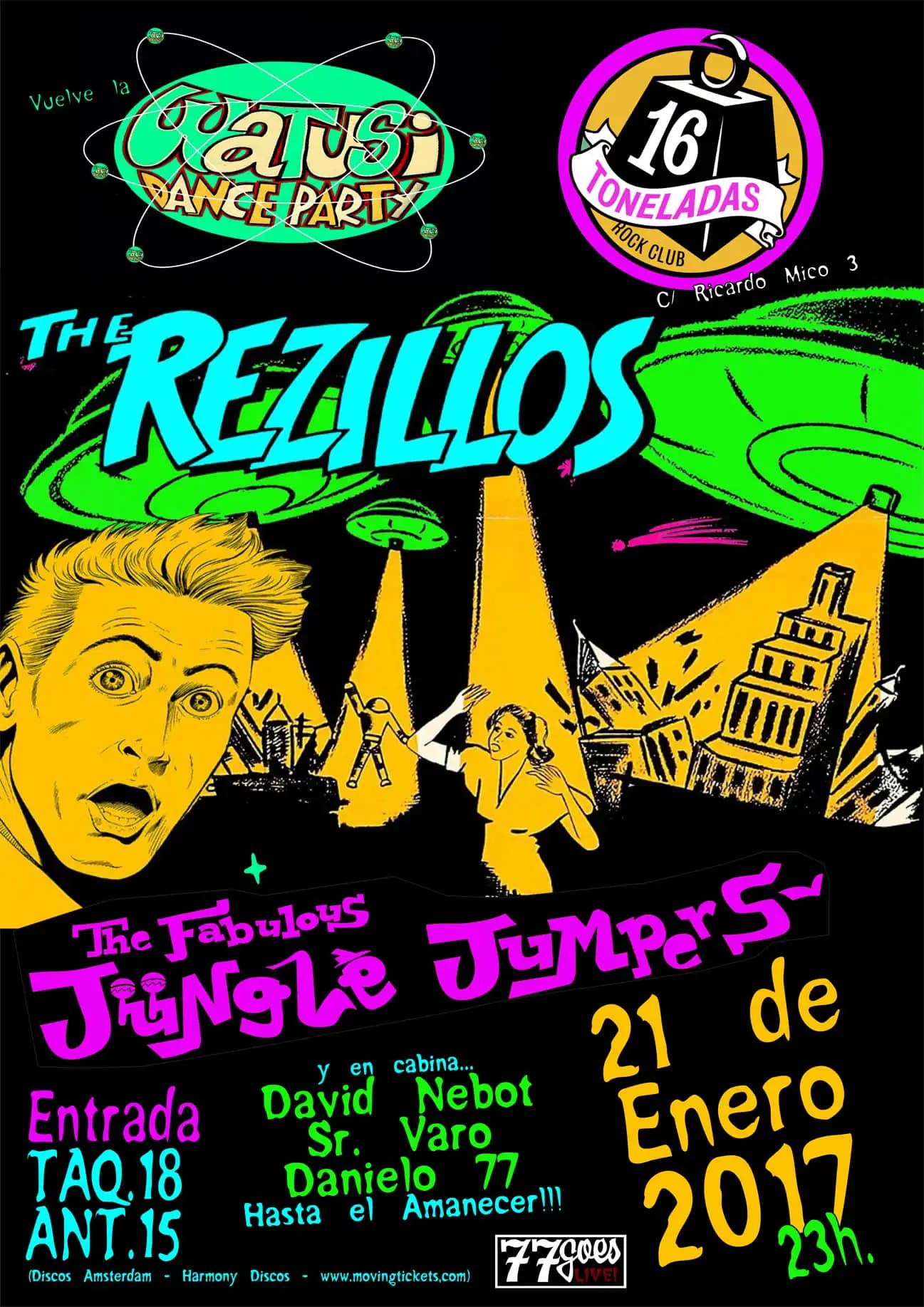 THE REZILLOS + THE FABULOUS JUNGLE JUMPERS