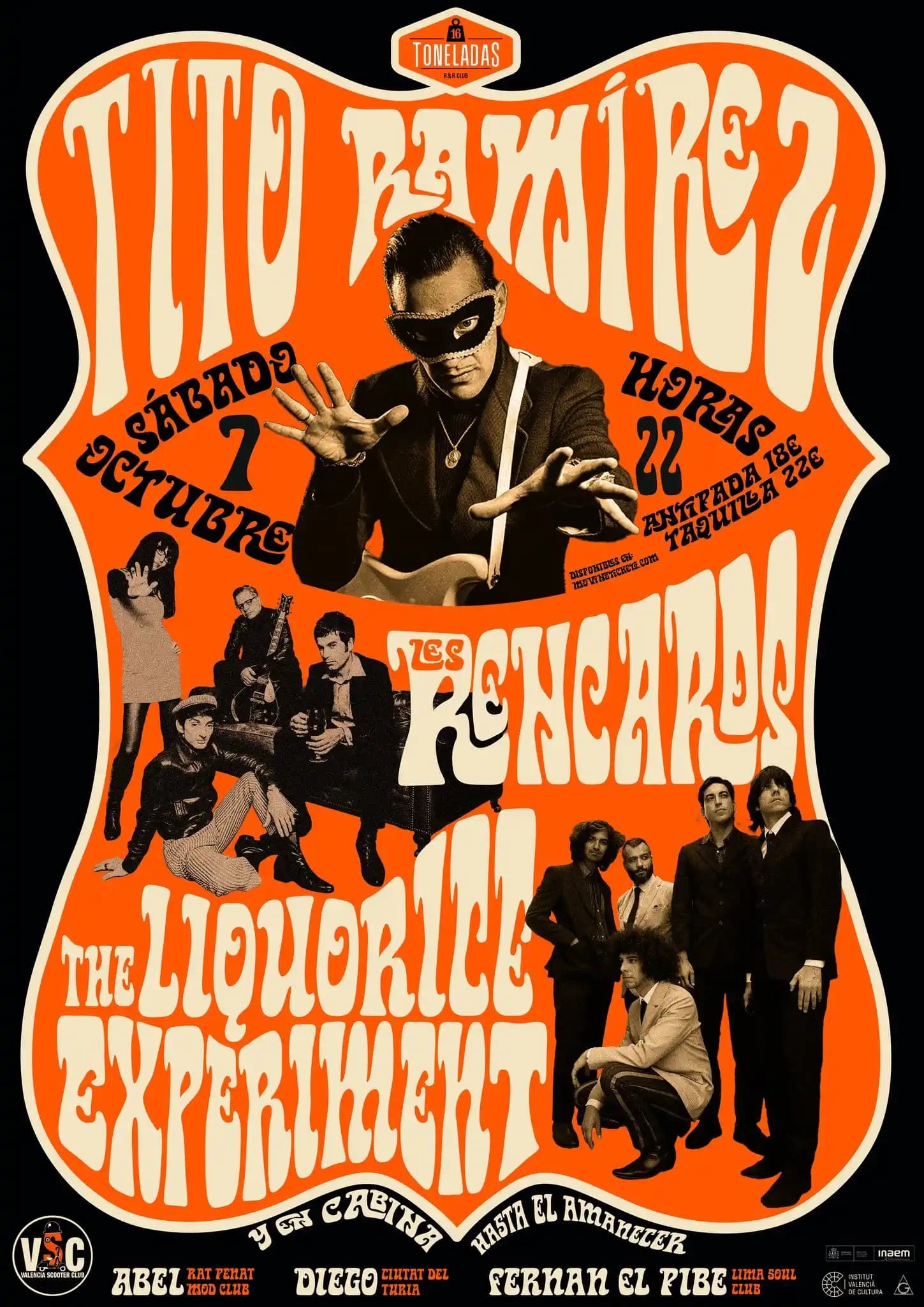 TITO RAMIREZ + LES RENCARDS + THE LIQUORICE EXPERIMENT